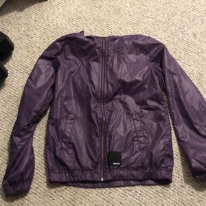 Purple rain jacket!